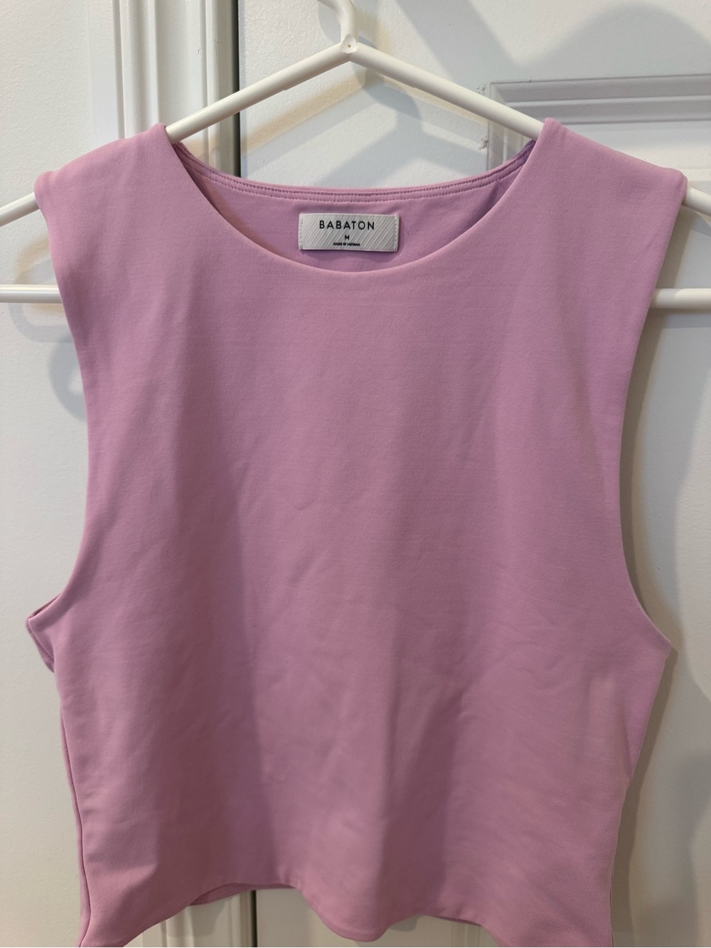 Aritzia Babaton Pink Crop Tank Top - SIZE MEDIUM